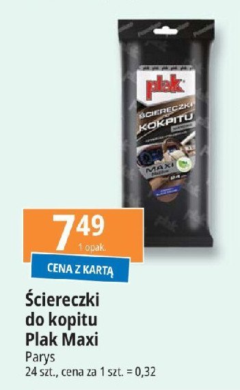 Ściereczki do kokpitu matowe Plak promocja