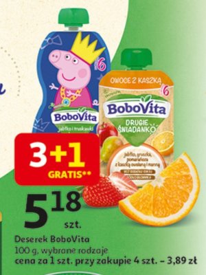 Deser BoboVita 100 g wybrane rodzaje promocja w Auchan