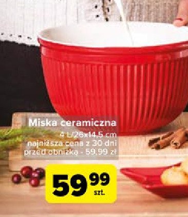 Miska ceramiczna 4 l promocja w Carrefour