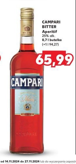 Likier Campari promocja w Kaufland