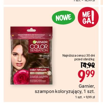 Farba do włosów 5.0 świetlisty jasny brąz Garnier color senstation promocja