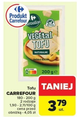 Tofu CARREFOUR naturalne promocja w Carrefour Market