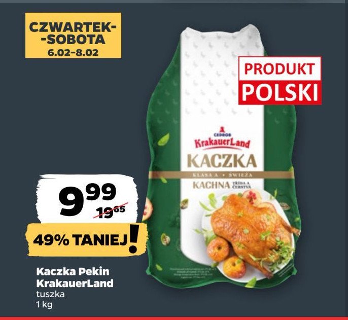 Kaczka bez podrobów Cedrob promocja