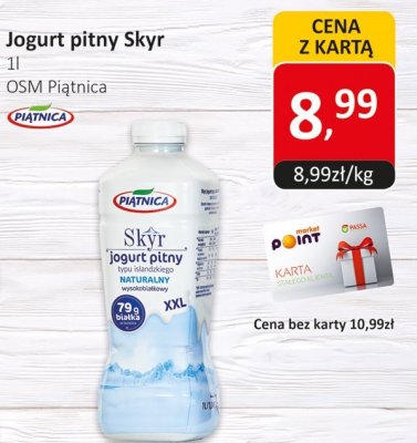 Jogurt pitny Skyr naturalny promocja w Market Point