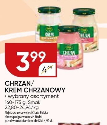 Chrzan/Krem chrzanowy promocja w Chata Polska