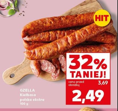 Kiełbasa polska ekstra Gzella promocja w Kaufland