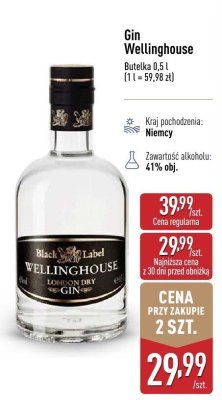 Gin Wellinghouse promocja w Aldi