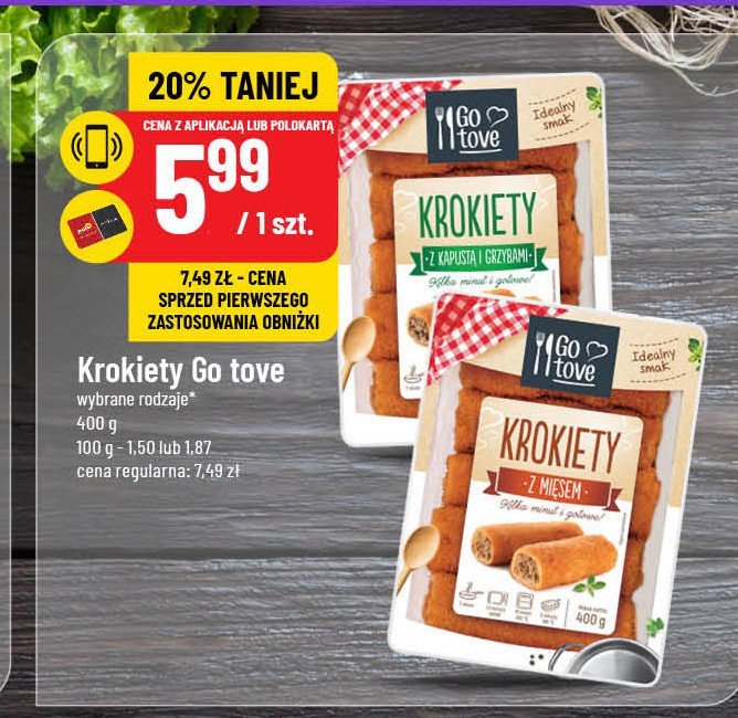 Krokiety z kapustą i grzybami Gotove promocja