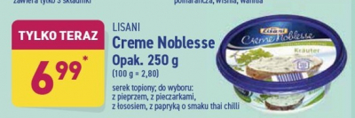 Serek topiony z pieprzem Lisani creme noblesse promocja