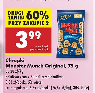 Chrupki original Lorenz monster munch promocja w Biedronka