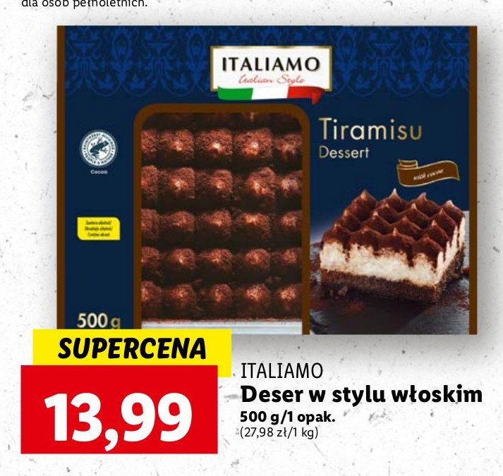 Tiramisu Italiamo promocja