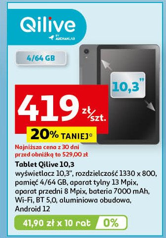 Tablet 10.3" Qilive promocja