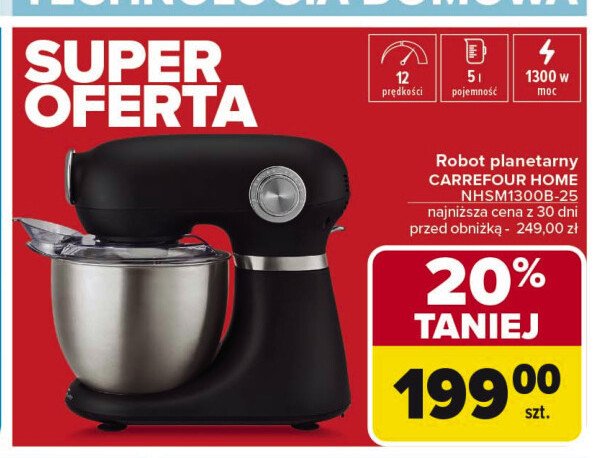 Robot planetarny nhssm1300b-25 Carrefour home promocja w Carrefour Market