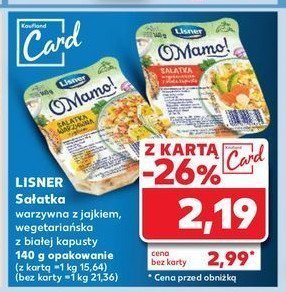 Sałatka warzywna z jajkiem Lisner o mamo! promocja