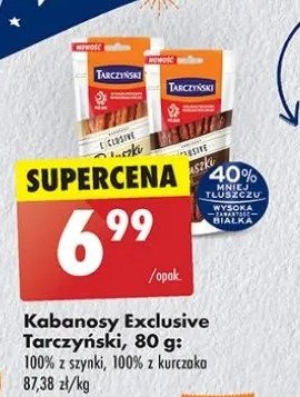 Kabanosy 100 % z szynki Tarczyński exclusive promocja