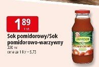 Sok pomidorowy/Sok pomidorowo-warzywny Jafaden promocja w Leclerc