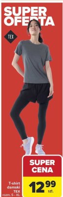 T-shirt damski TEX rozm. S - XL promocja w Carrefour