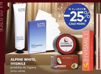 Produkty ALPINE WHITE, IVISMILE produkty do higieny jamy ustnej promocja w Super-Pharm