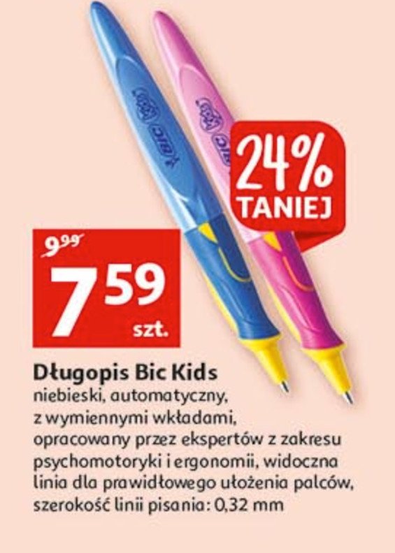 Długopis begginers twist Bic kids promocja
