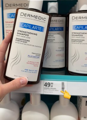 Szampon Dermedic Capilarte Strengthening Shampoo przeciw wypadaniu włosów promocja w Hebe