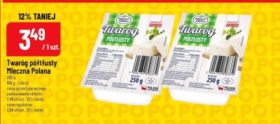 Twaróg półtłusty Mleczna polana promocja w POLOmarket