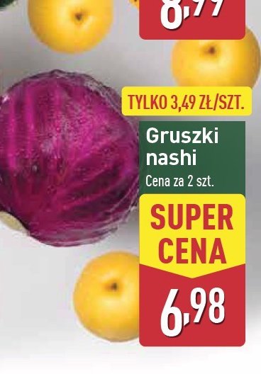 Gruszki nashi promocja w Aldi