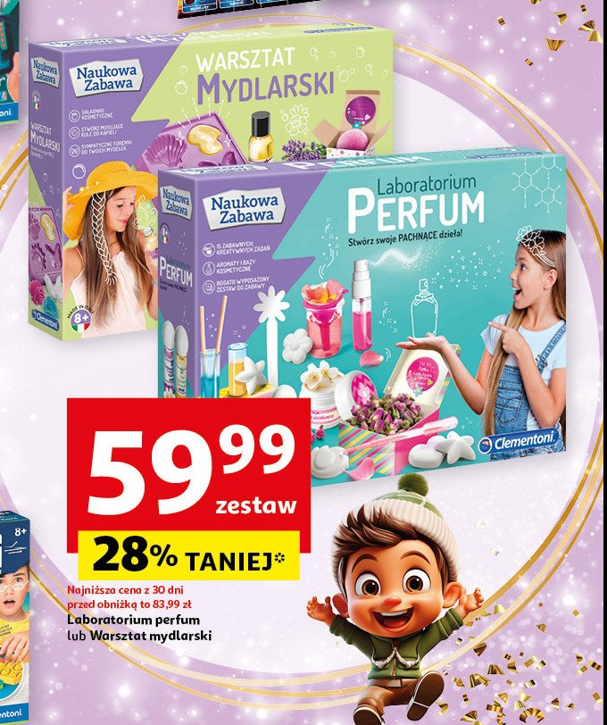 Warsztat mydlarski Clementoni promocja w Auchan