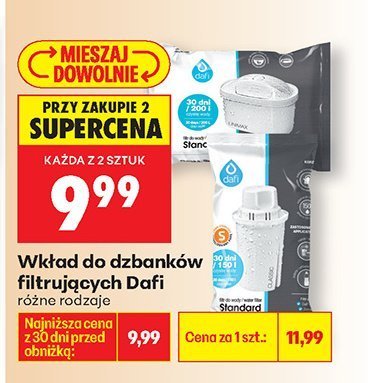 Wkład do dzbanków filtrujących, różne rodzaje promocja w Biedronka