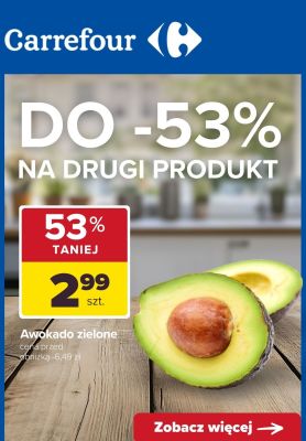 Awokado zielone promocja w Carrefour