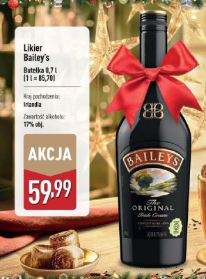 Likier Bailey's Original Irish Cream promocja w Aldi