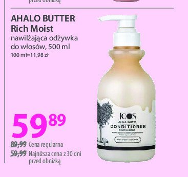 Odżywka do włosów nawilżająco-odżywcza Ahalo butter rich moist repair promocja