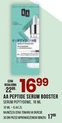 Serum peptydowe AA Peptide Serum Booster promocja w Drogerie Natura