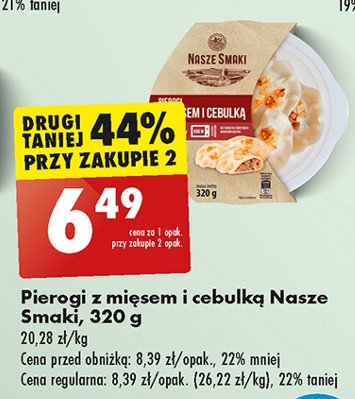 Pierogi z mięsem i cebulką Nasze smaki promocja w Biedronka