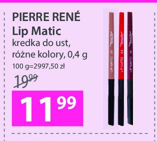 Kredka do ust 03 Pierre rene lip matic promocja