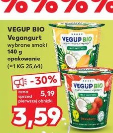 Jogurt kokosowy truskawkowy Vegup bio promocja