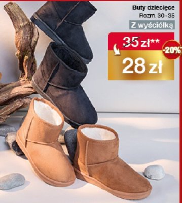 Buty zimowe dziecięce z wyściółką promocja w Woolworth