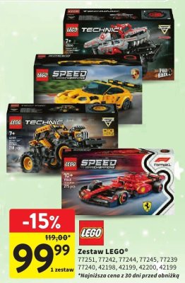 Zestaw LEGO® 77251, 77242, 77244, 77245, 77239 77240, 42198, 42199, 42200, 42199 promocja w Intermarche