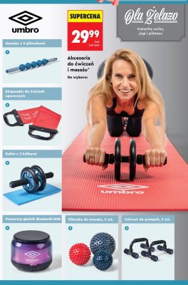 Masażer z 5 piłeczkami Umbro promocja w Biedronka