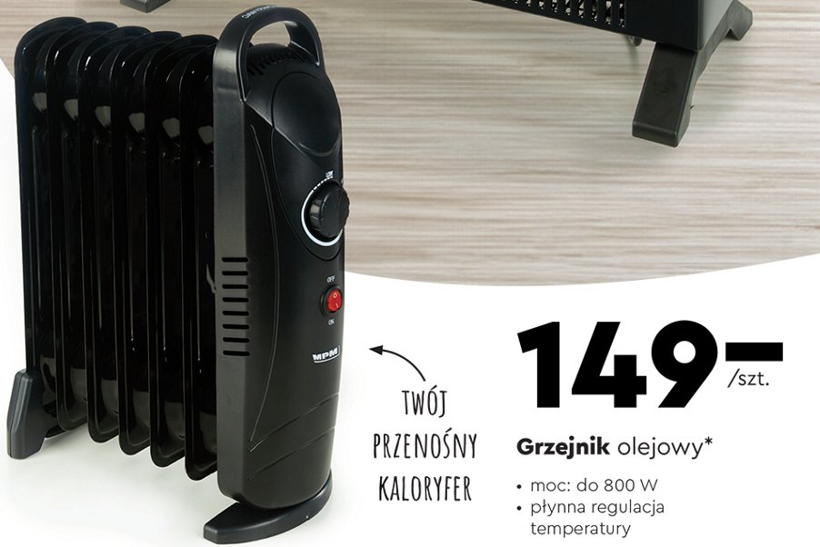 Grzejnik olejowy Mpm product promocja
