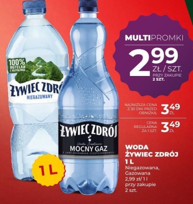 Woda Żywiec Zdrój mocny gaz 1L promocja w Duży Ben