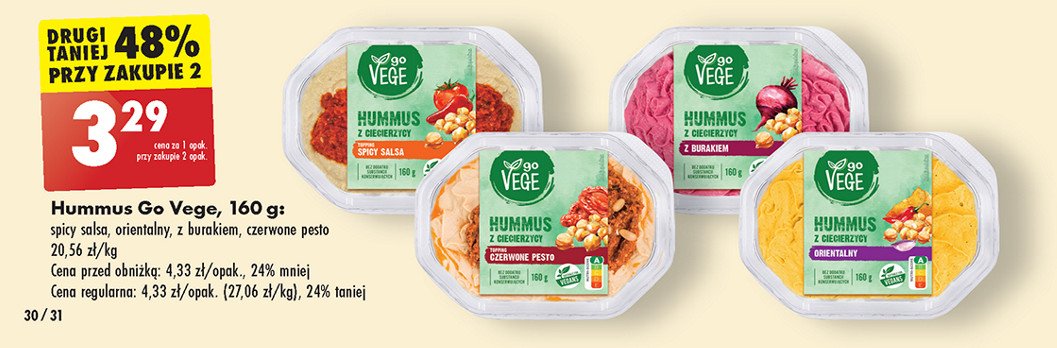 Hummus orientalny Govege promocja
