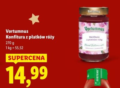 Konfitura z płatków róży Vortumnus promocja w Lidl