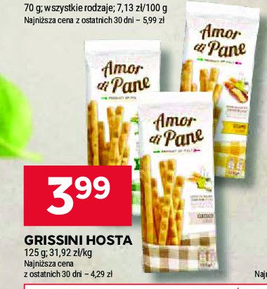 Paluszki grissini classic AMOR DI PANE promocja