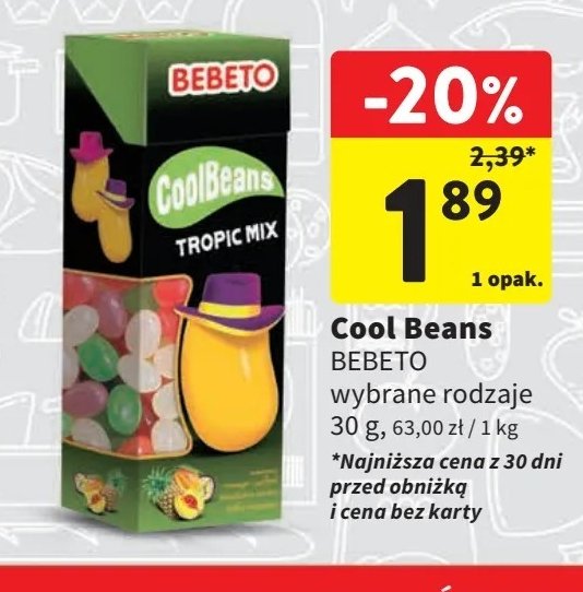Cukierki-fasolki tropic Bebeto promocja