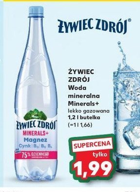 Woda lekko gazowana Żywiec zdrój minerals+ promocja