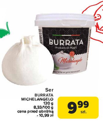 Ser burrata MICHELANGELO promocja