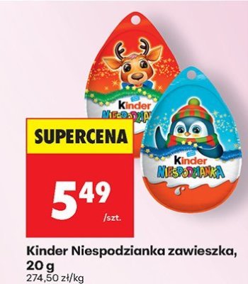 Czekolada Kinder Niespodzianka zawieszka, 20 g promocja w Biedronka