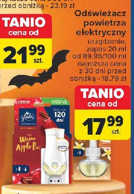 Odświeżacz powietrza vanilla cream cookies Glade by brise promocja w Carrefour