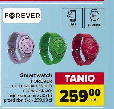 Smartwatch colorum cw-300 czerwony Forever promocja