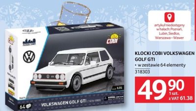 Klocki Cobi Volkswagen Golf GTI 64 elementy promocja w Selgros